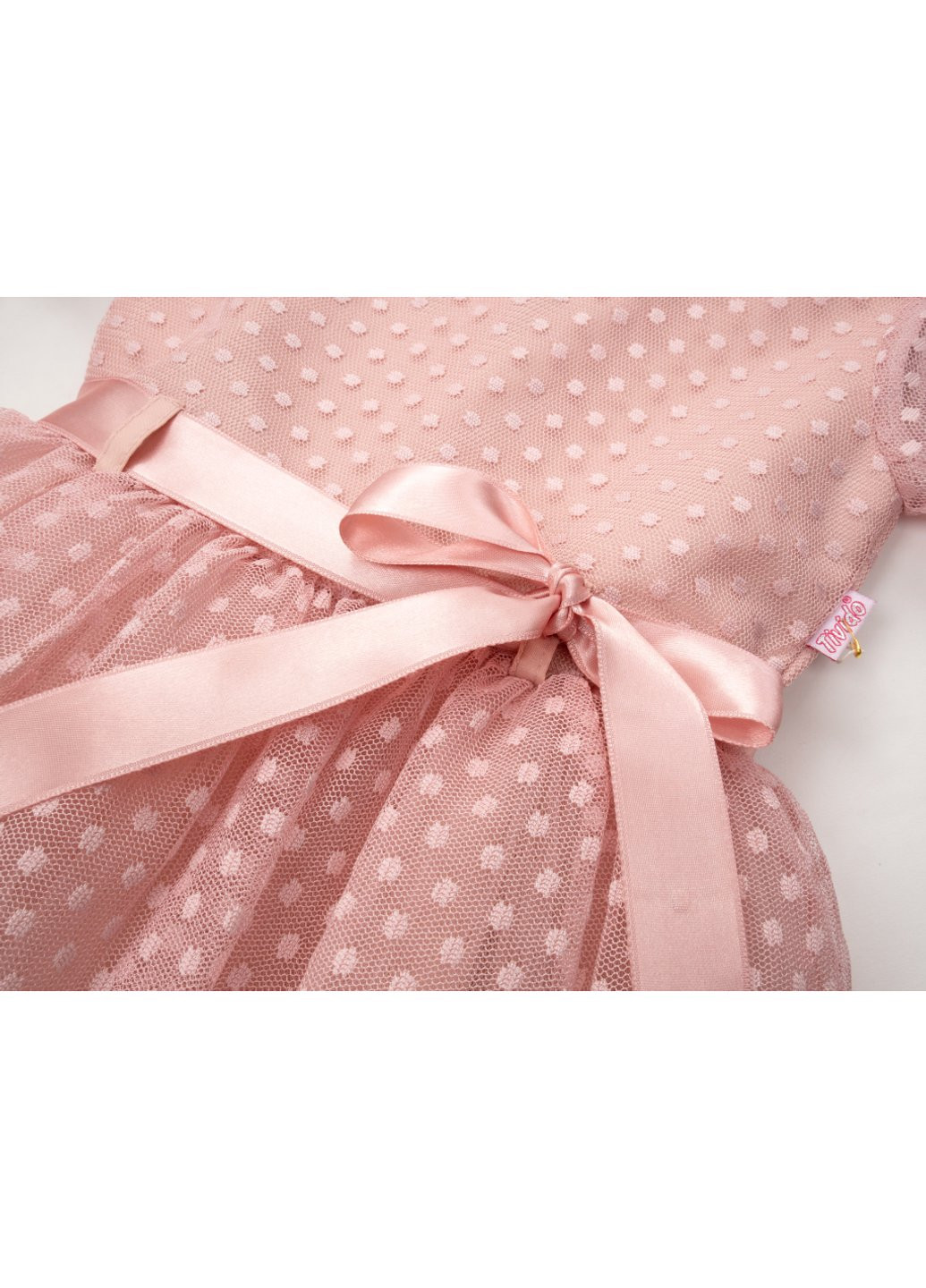 Розовое платье tivido праздничное с украшением (1866-128g-pink) Power (257142499)