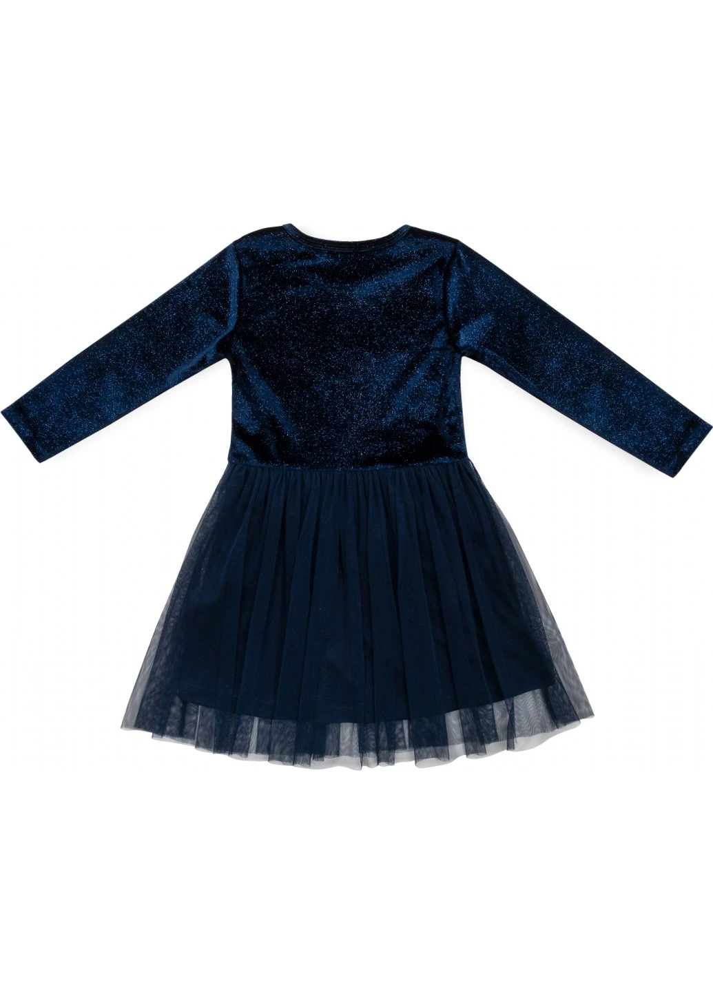 Блакитна сукня велюрова з фатиновою спідницею (16968-164g-blue) Breeze (257140177)