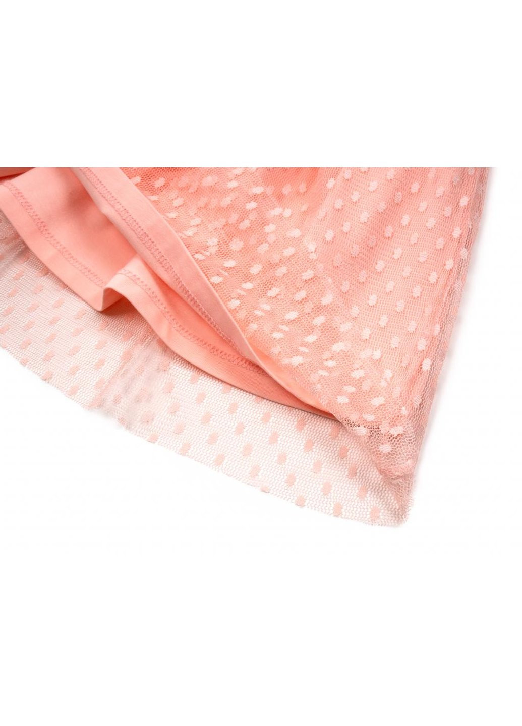 Персиковое платье с кружевом (14316-98g-peach) Breeze (257141351)