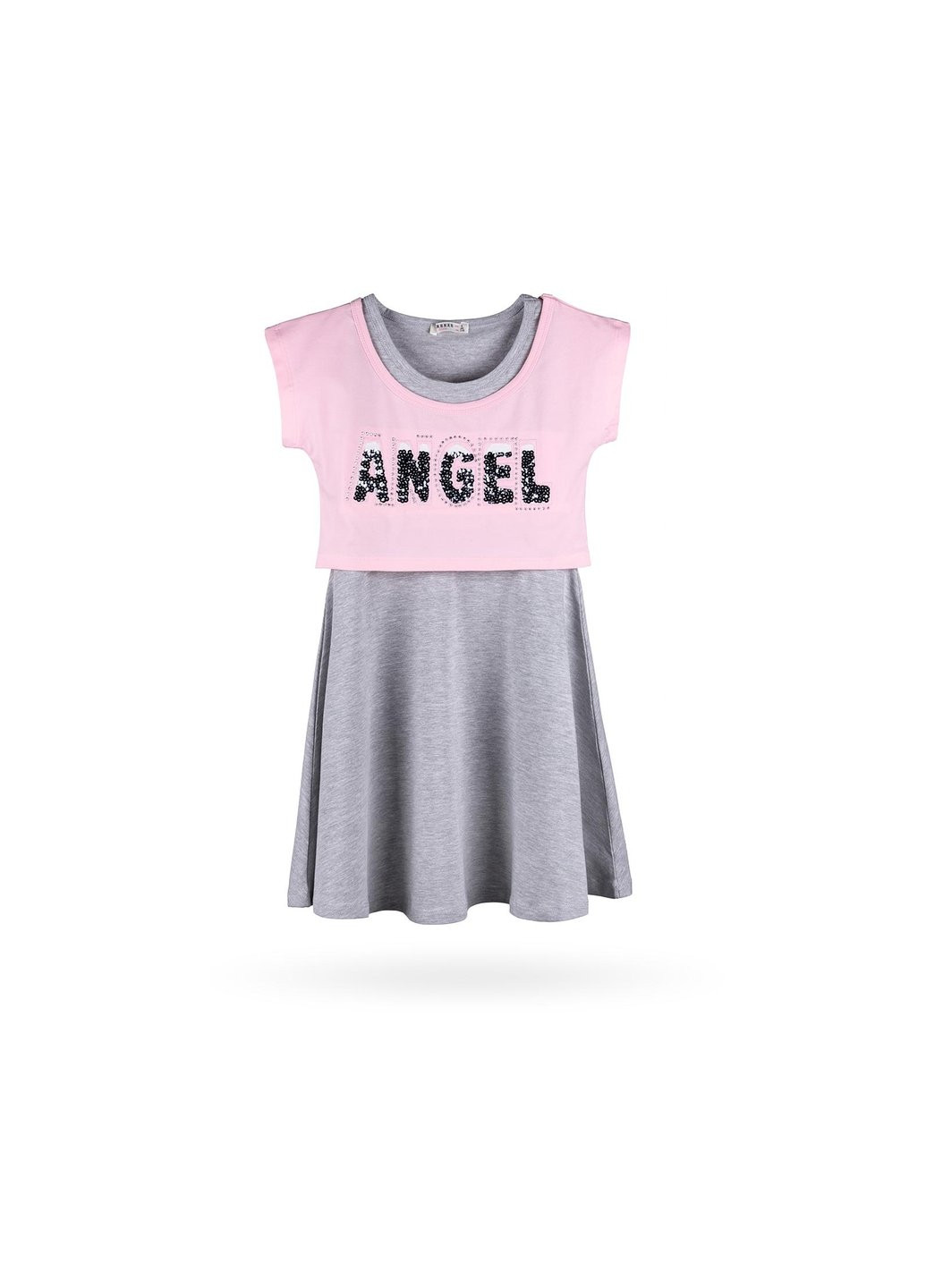 Розовое платье с топом "angel" (10254-152g-pink) Breeze (257139767)