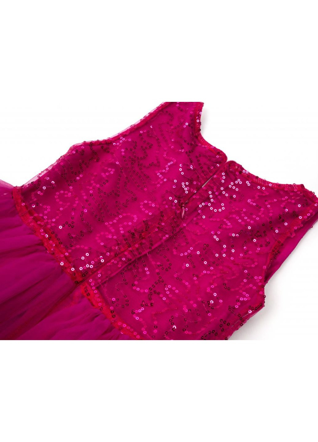 Комбінована сукня з фатиновою спідницею (14502-134g-fucsia) Breeze (257140035)