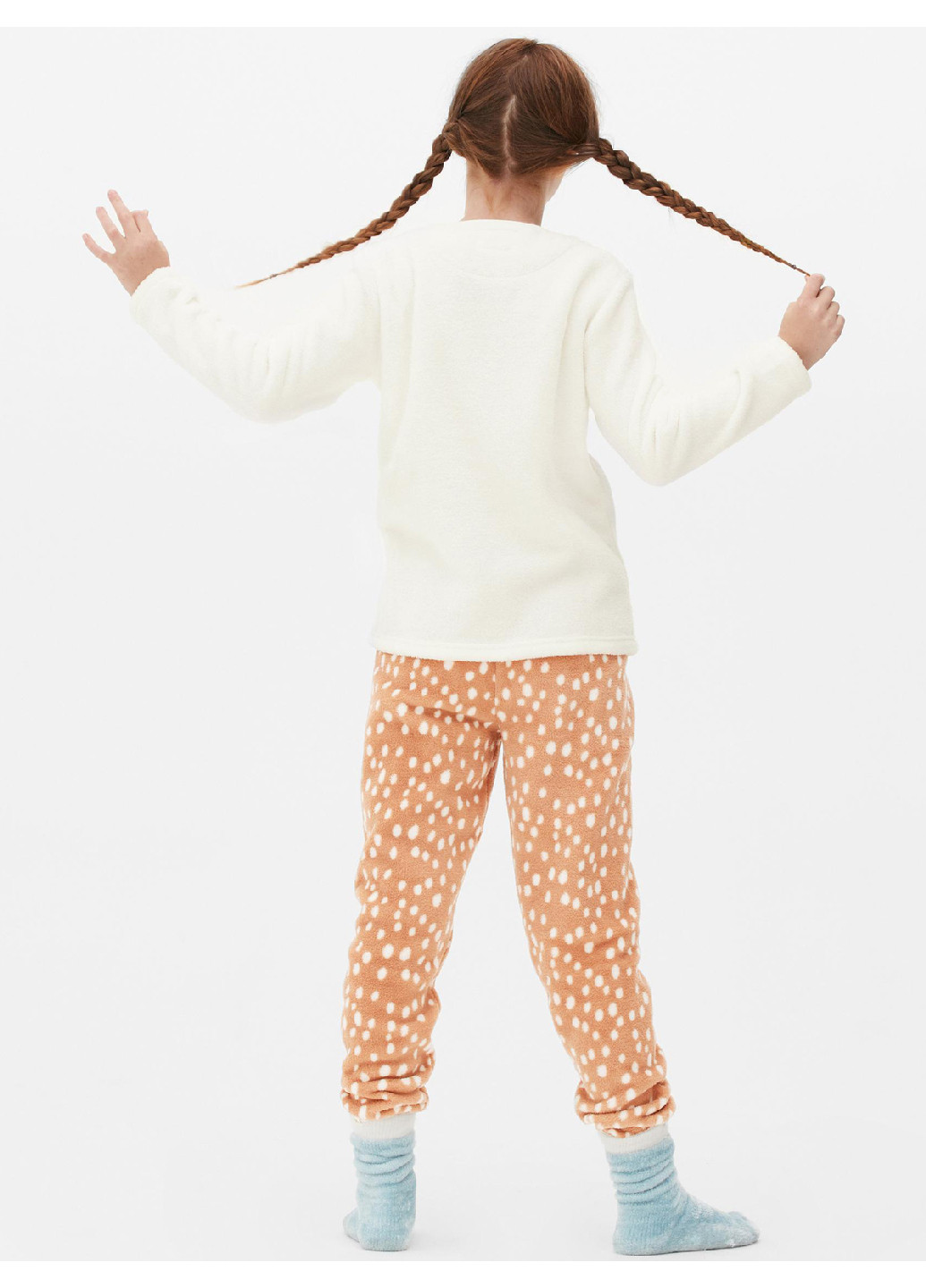 Комбинированная зимняя пижама (свитшот, брюки) Primark