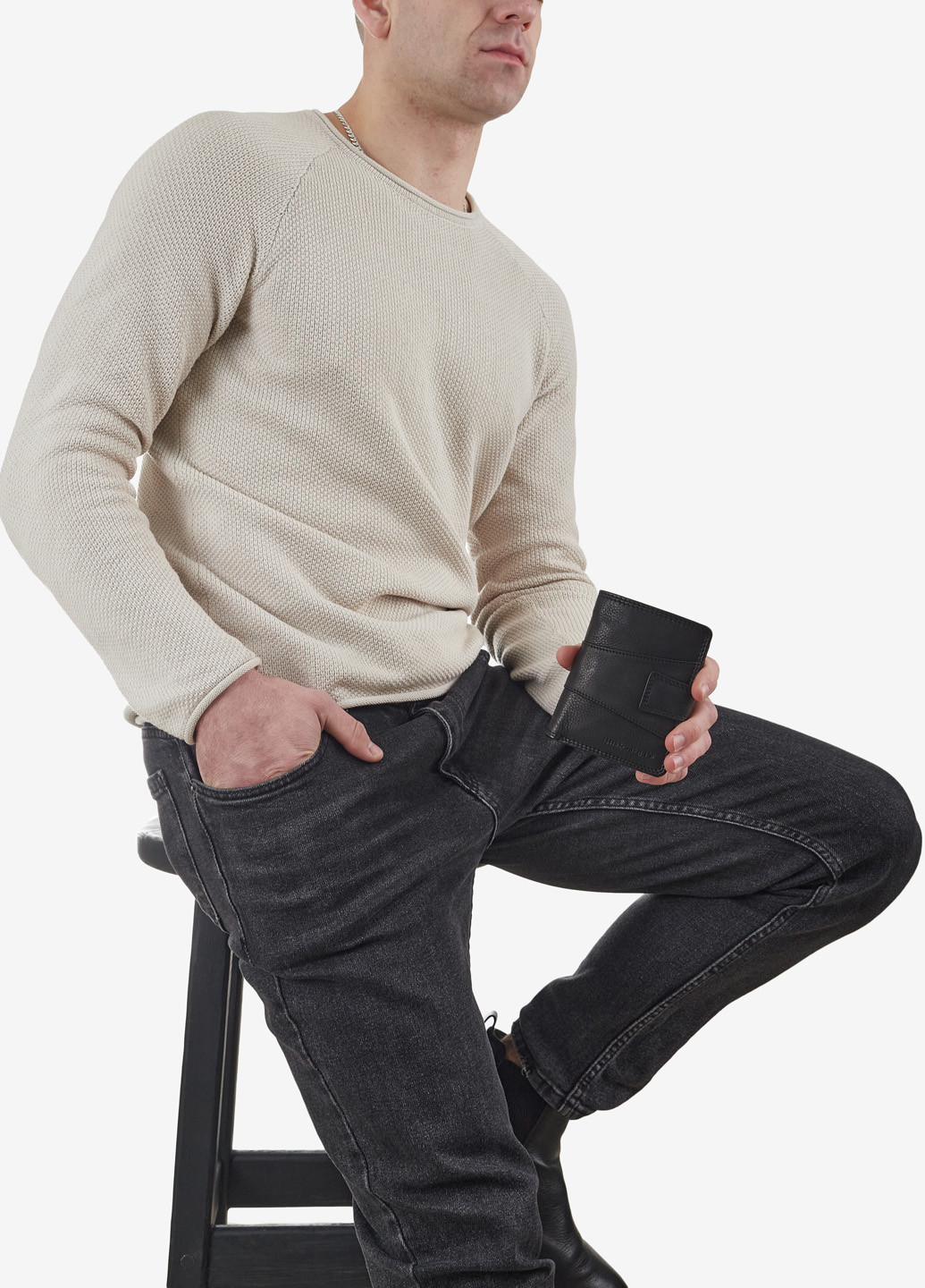 Портмоне чоловіче класичне шкіряне HILL BURRY (257144333)