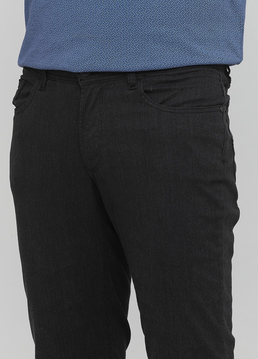 Темно-серые кэжуал демисезонные брюки C&A