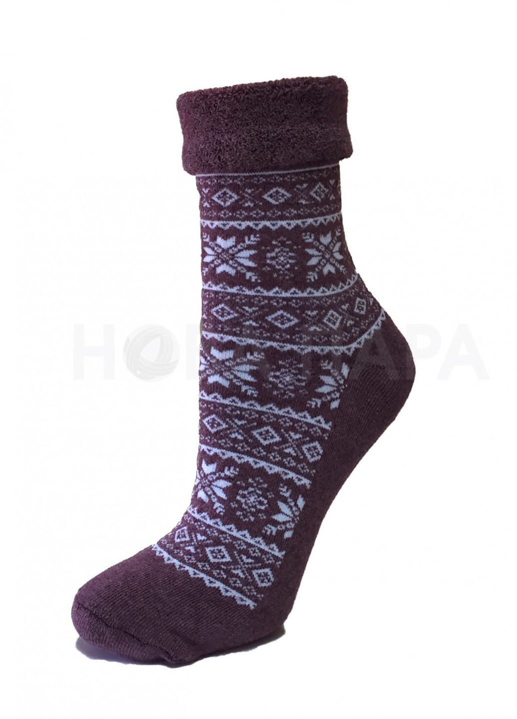 Шкарпетки плюш ТМ "Нова пара" без резинки 150-331 НОВА ПАРА висока модель (257155355)