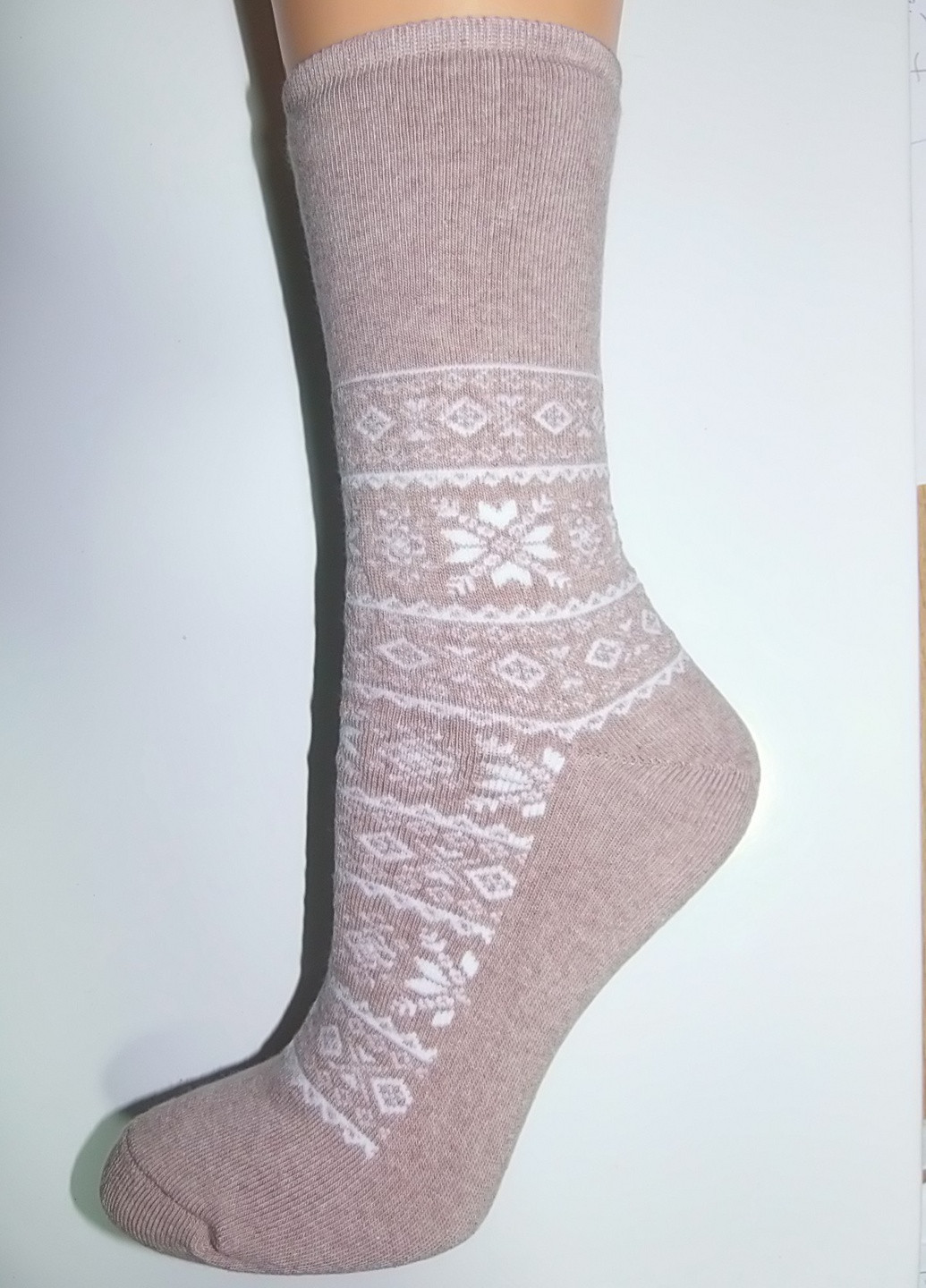 Шкарпетки плюш ТМ "Нова пара" без резинки 150-331 НОВА ПАРА висока модель (257155355)