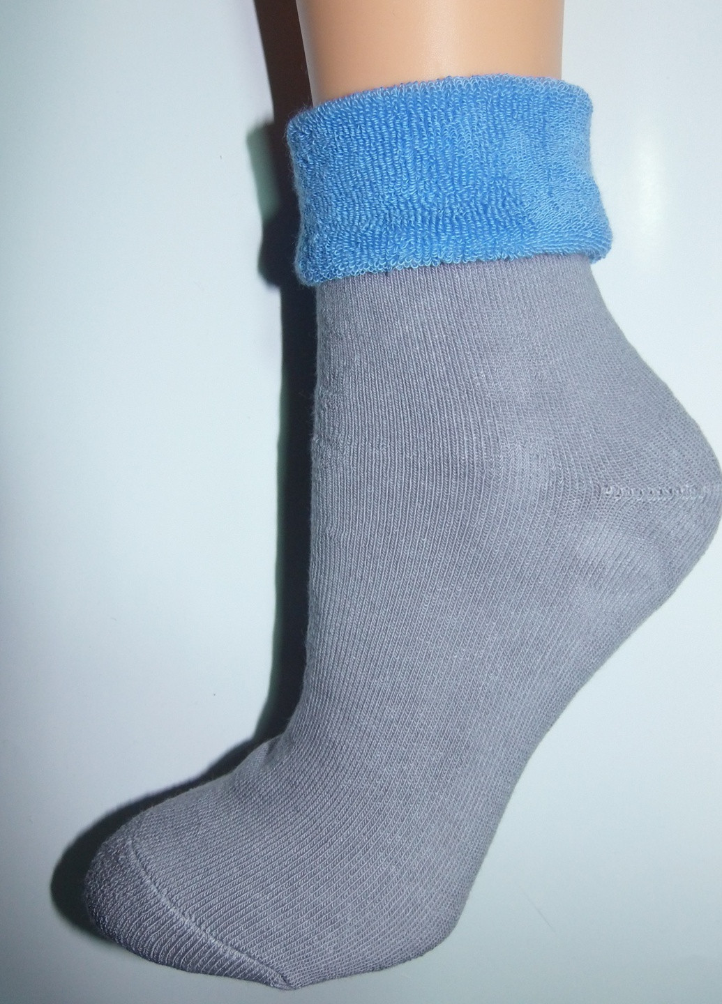 Шкарпетки плюш ТМ "Нова пара" без резинки 117 НОВА ПАРА середня висота (257155352)