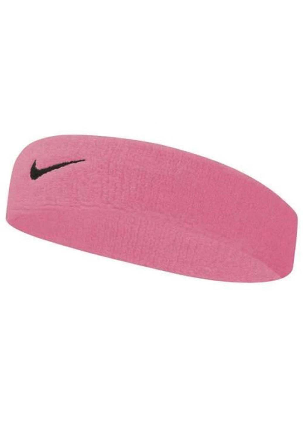 Повязка на голову SWOOSH HEADBAND PINK GAZE Nike (257154830)