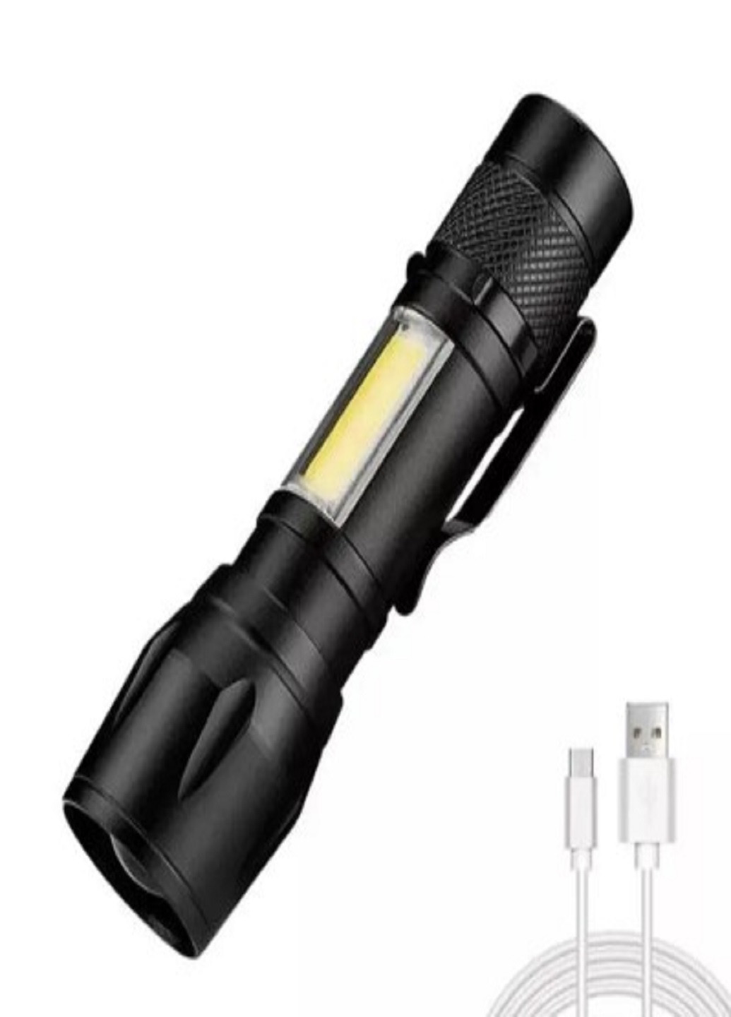 Ліхтар світлодіодний акумуляторний X-Balog BL-513 ручний кишеньковий з боковою лампою USB заряджання No Brand (257169824)