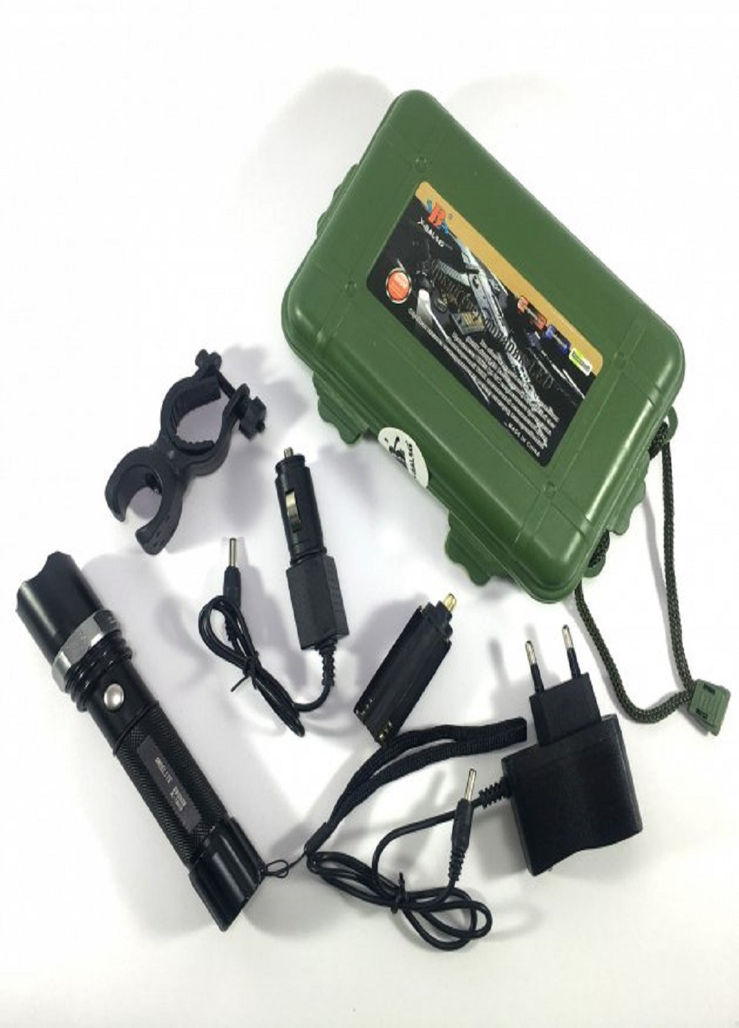 Фонарик с велокреплением Bailong Police BL-8628 Черный No Brand (257169854)