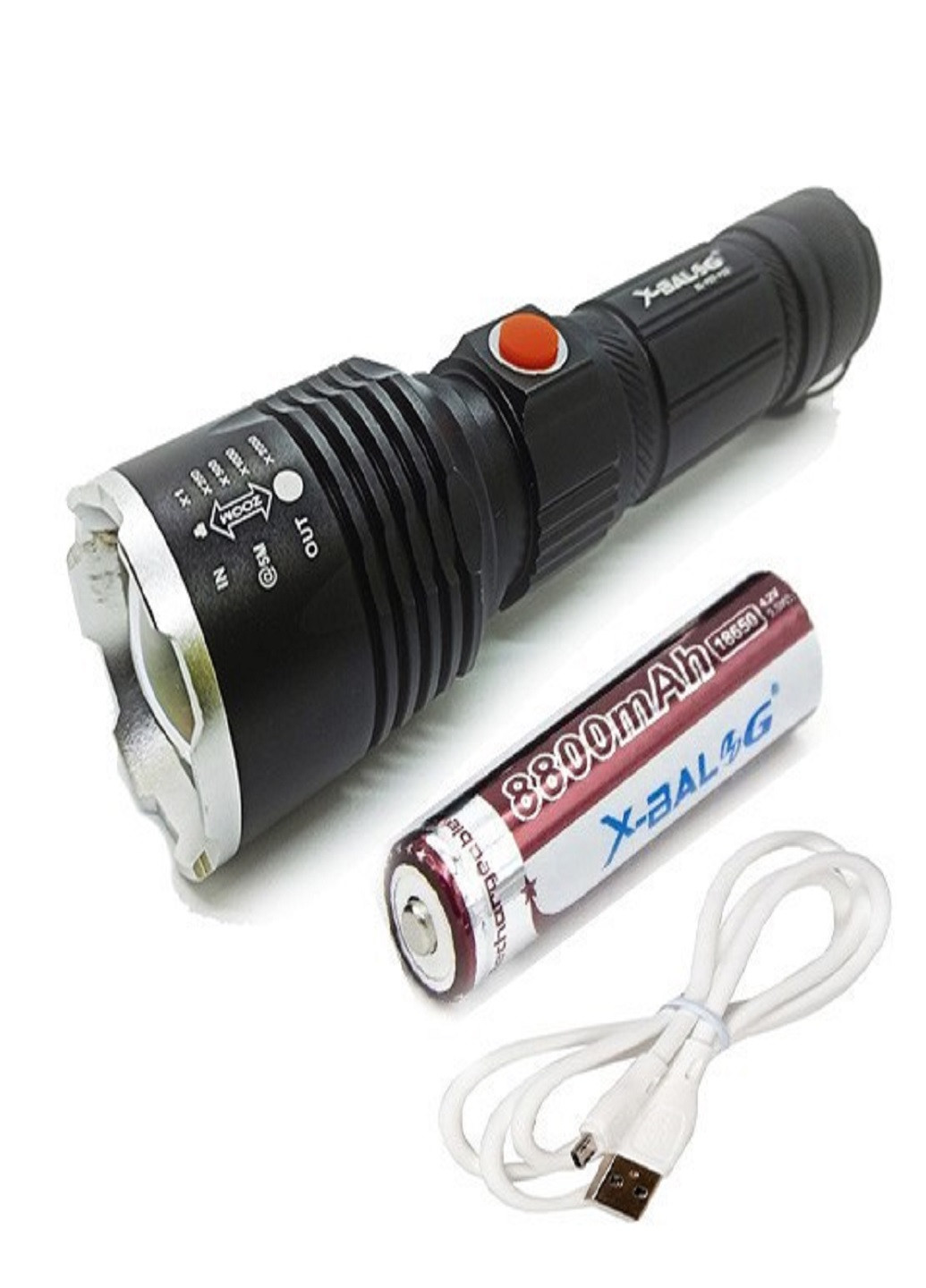 Мощный ручной аккумуляторный фонарик X-BALOG BL-P07-P50 No Brand (257169816)