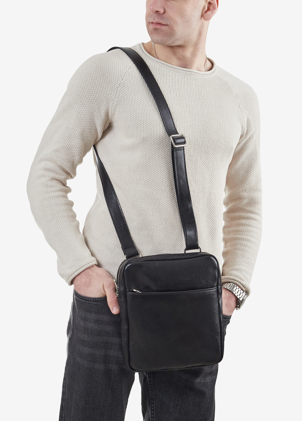 Сумка мужская кожаная кросс-боди средняя InBag Сrossbody InBag Shop (257171703)