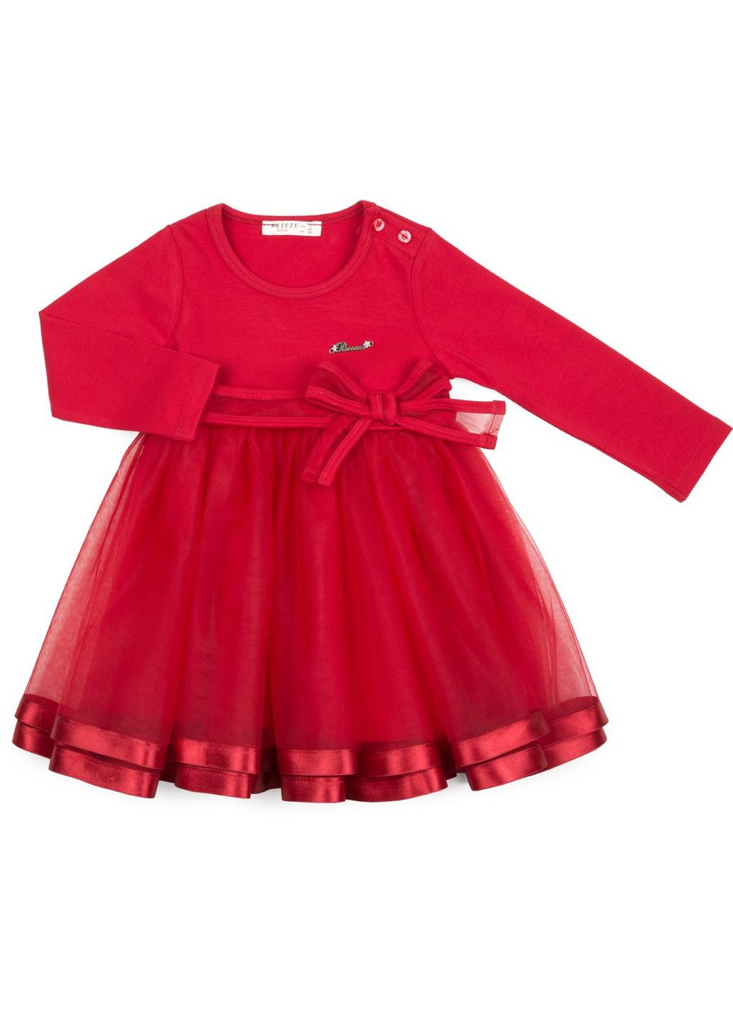 Красное платье с фатиновой юбкой (12302-86g-red) Breeze (257208872)