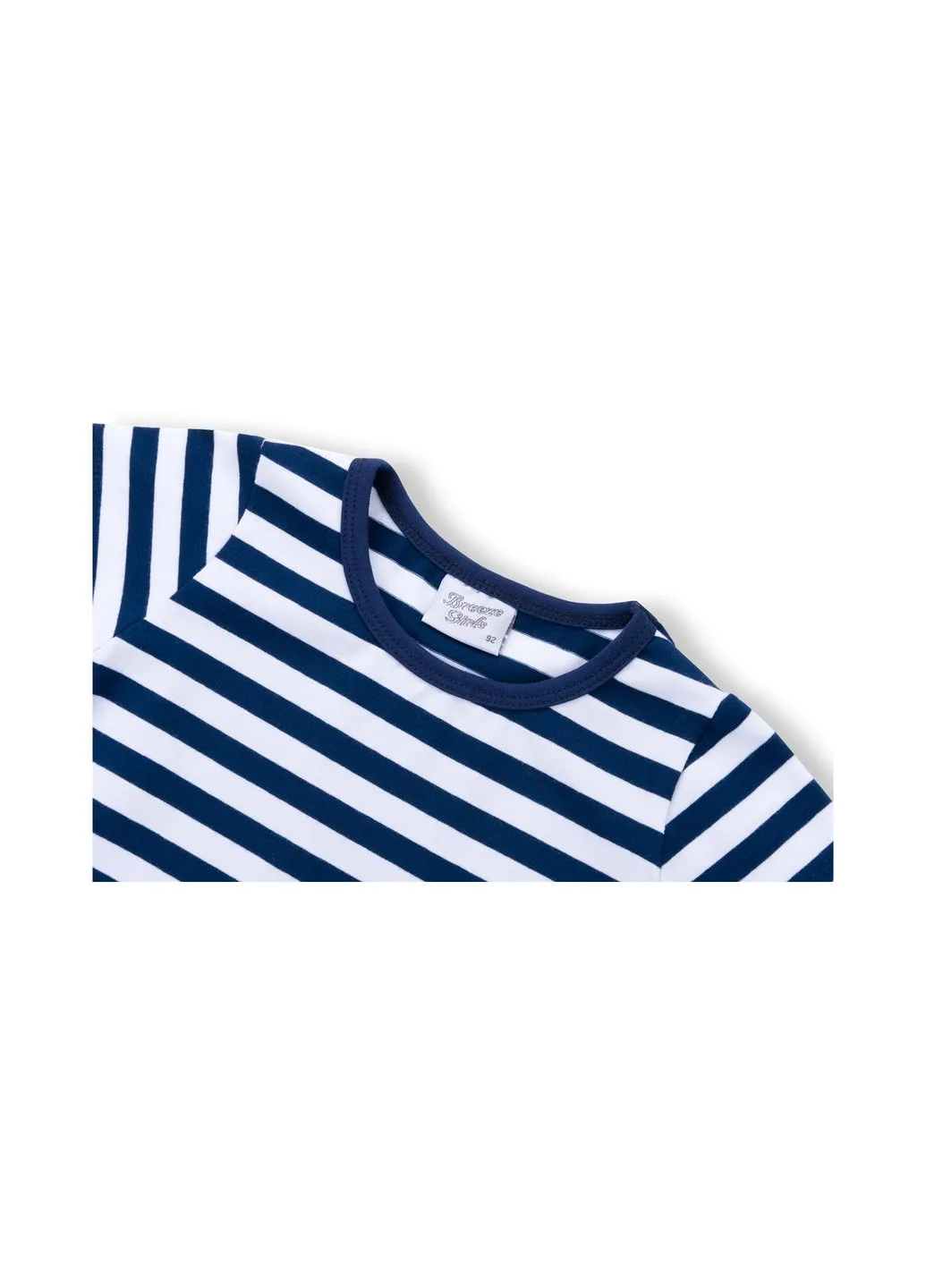 Голубое платье в полоску с кармашками (8992-92g-blue) Breeze (257208183)