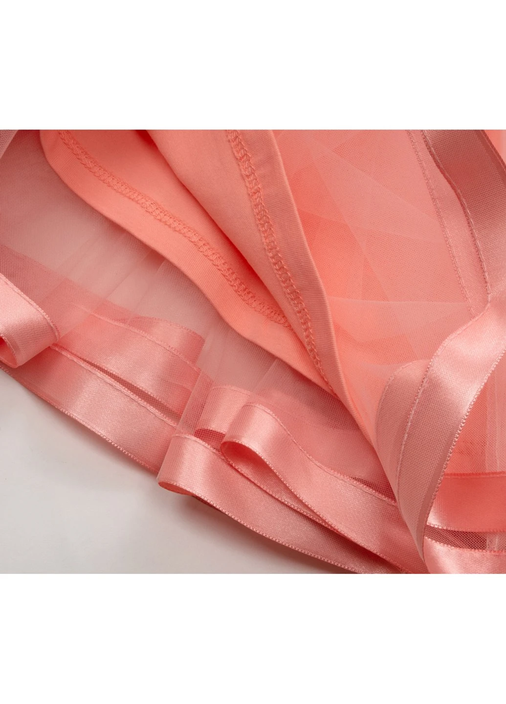 Персикова сукня з фатиновою спідницею (12302-104g-peach) Breeze (257207064)