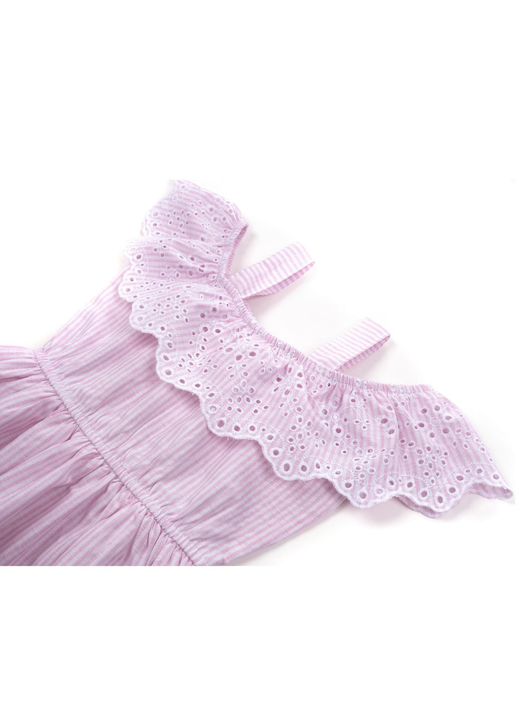 Розовое платье с вышивкой (201034-98g-pink) Bushra (257205527)