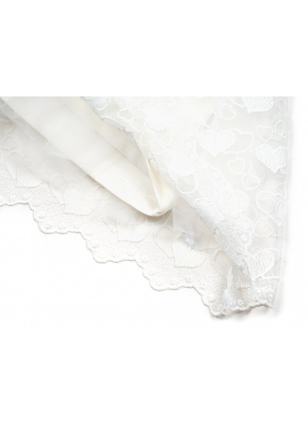 Комбинированное платье с сердечками (14581-104g-cream) Breeze (257206176)