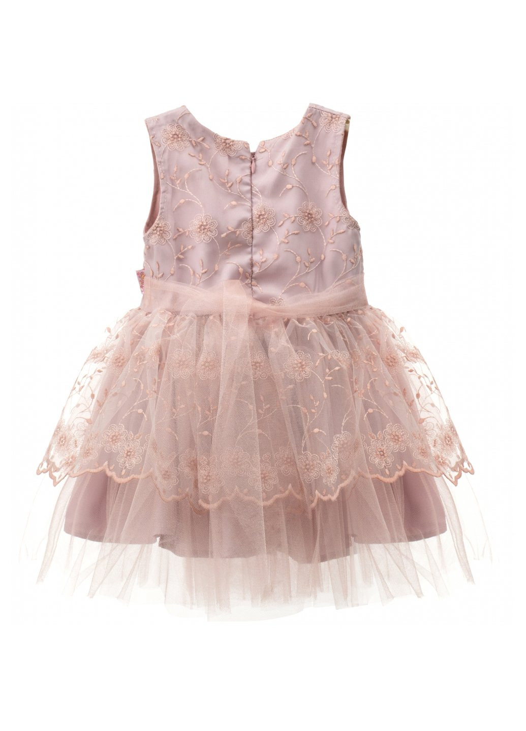 Розовое платье tivido праздничное с украшением (2135-98g-pink) Power (257205552)