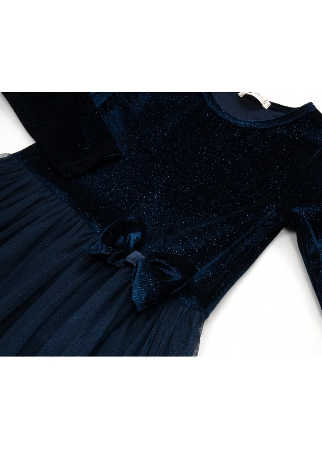 Блакитна сукня велюрова з фатиновою спідницею (16968-164g-blue) Breeze (257206190)
