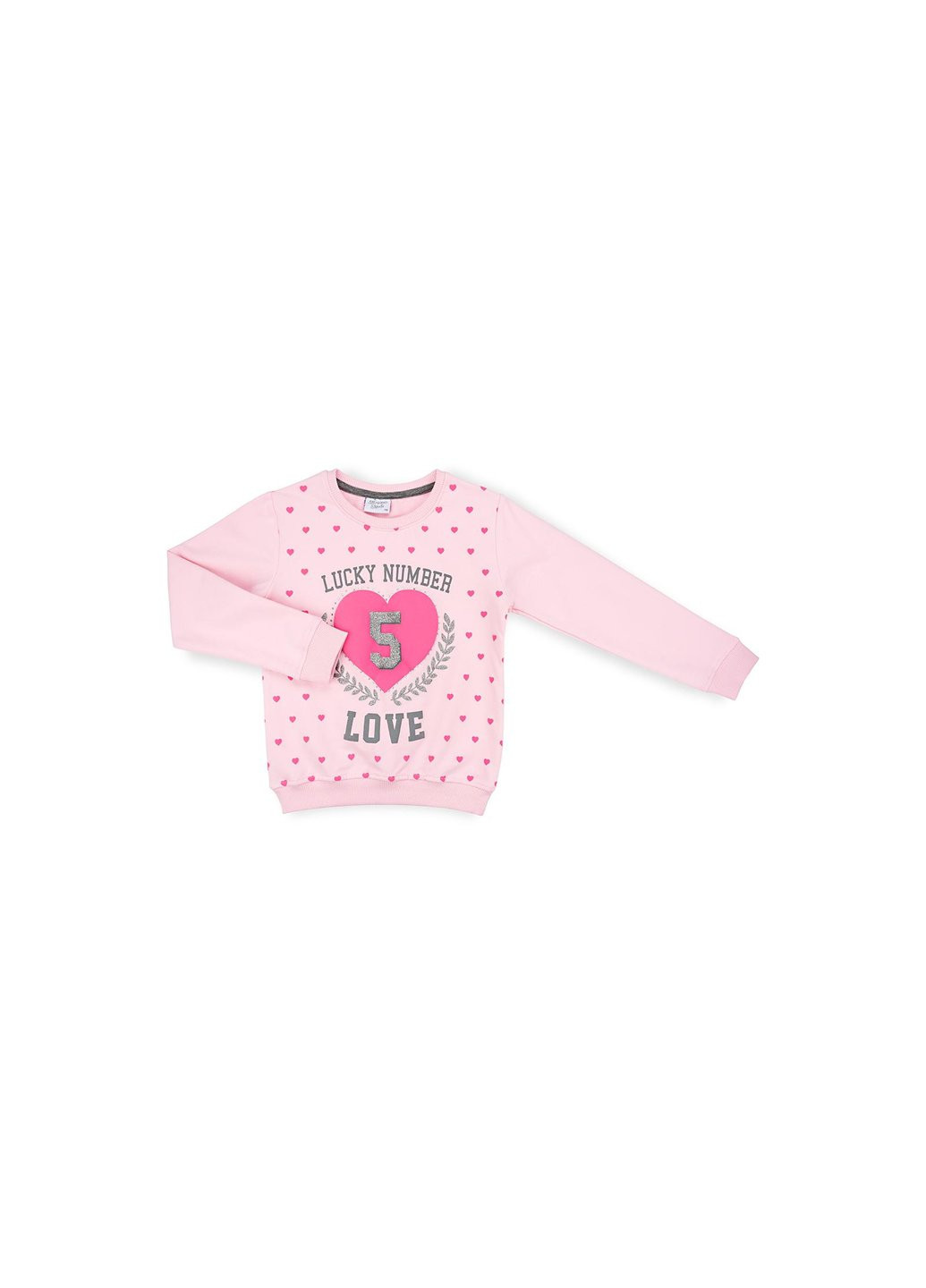 Спортивный костюм с сердцем (9347-140G-pink) Breeze (257206981)