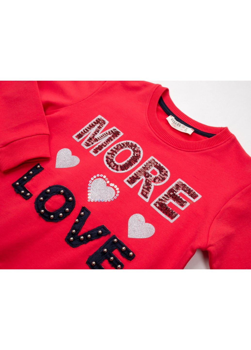 Спортивный костюм "MORE LOVE" (13269-134G-coral) Breeze (257206717)