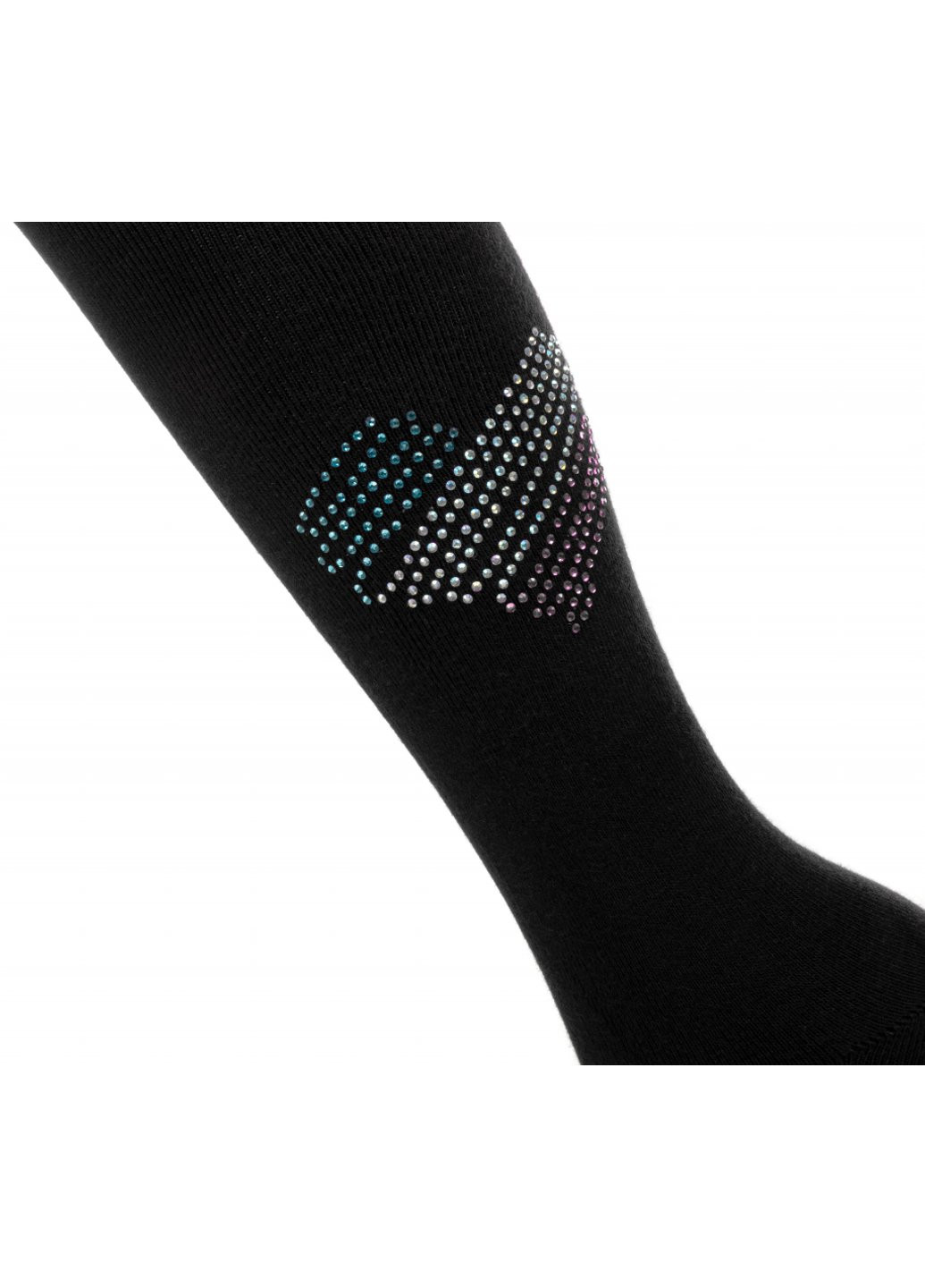 Колготки із серцем зі страз (M0C0302-2032-11G-black) BNM (257184814)