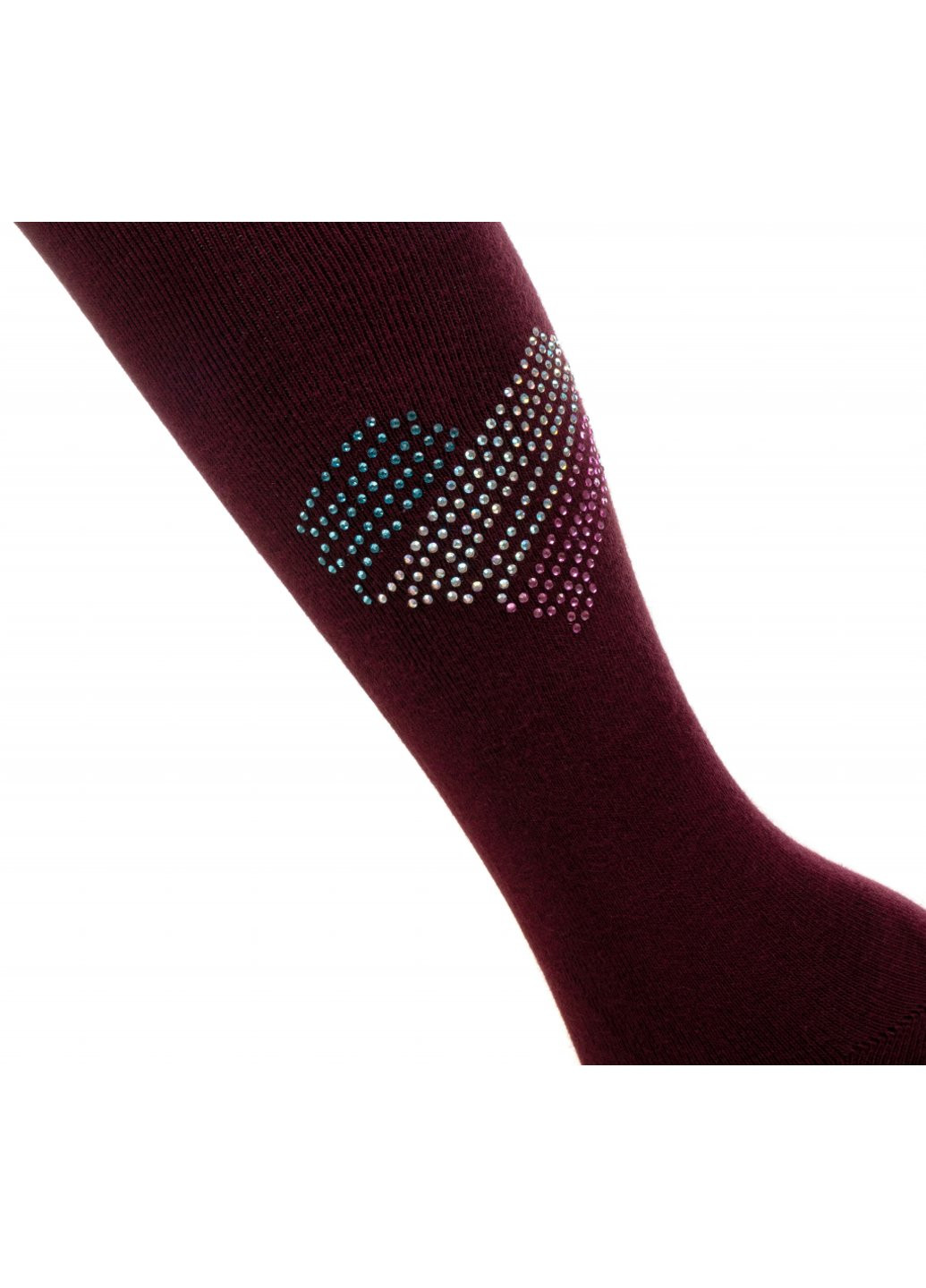 Колготки с сердцем из страз (M0C0302-2032-13G-red) BNM (257184755)