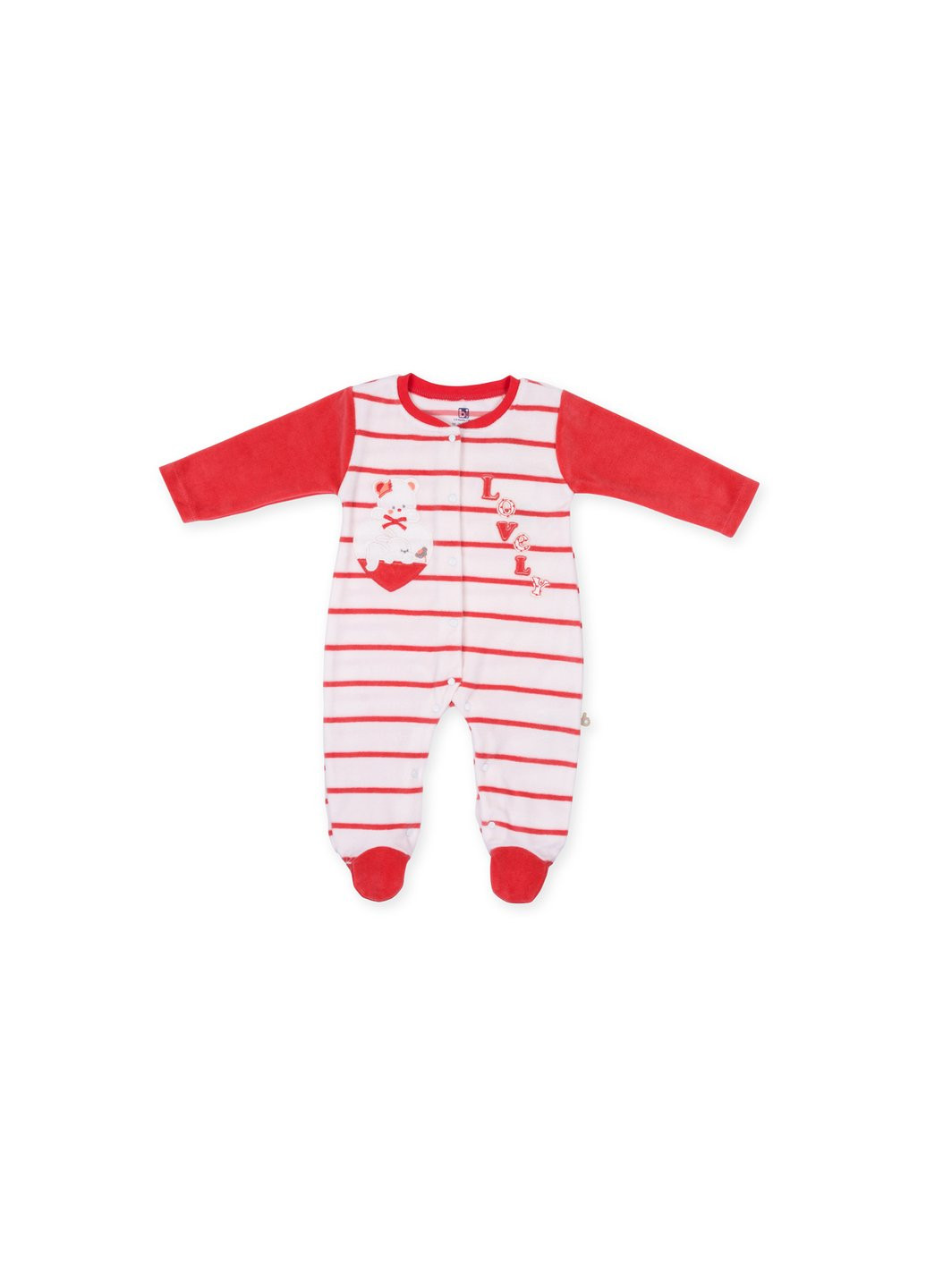 Чоловічок в смужку "Lovely" (60173-56G-coral) BiBaby (257184918)