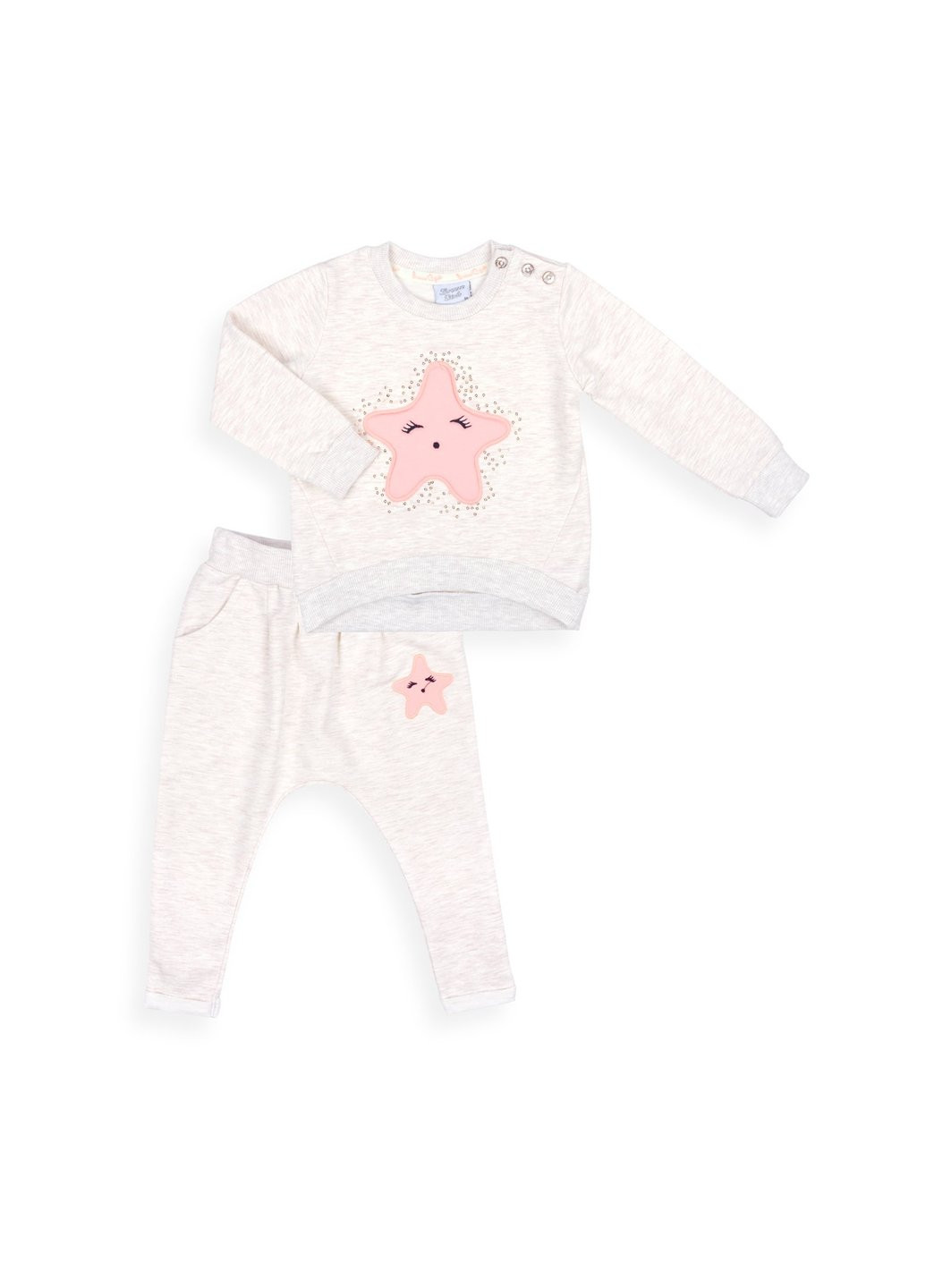 Бежевий демісезонний набір дитячого одягу із зірочкою (9824-98g-beige) Breeze