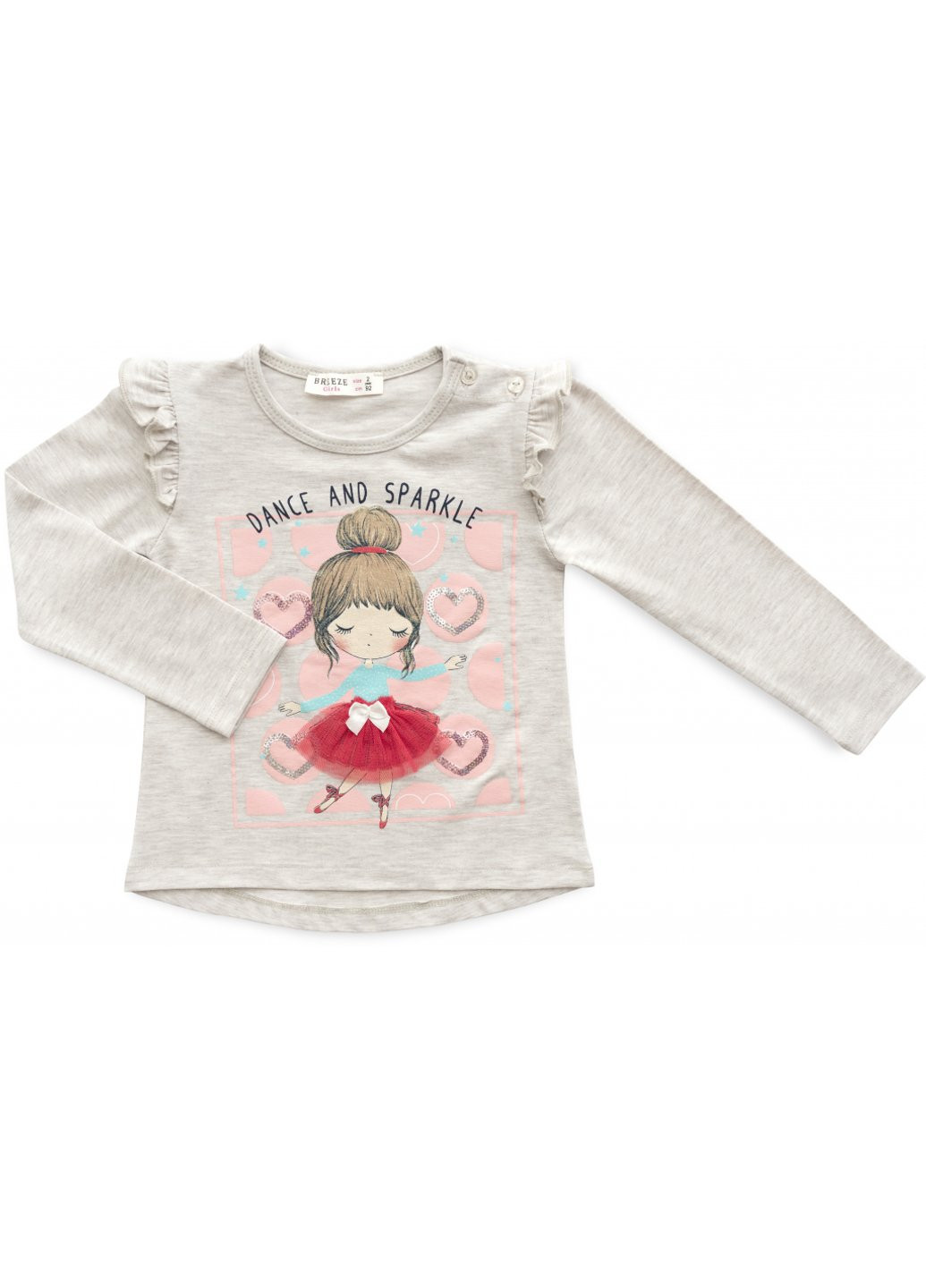 Комбінований демісезонний набір дитячого одягу dance and sparkle (16398-92g-red) Breeze