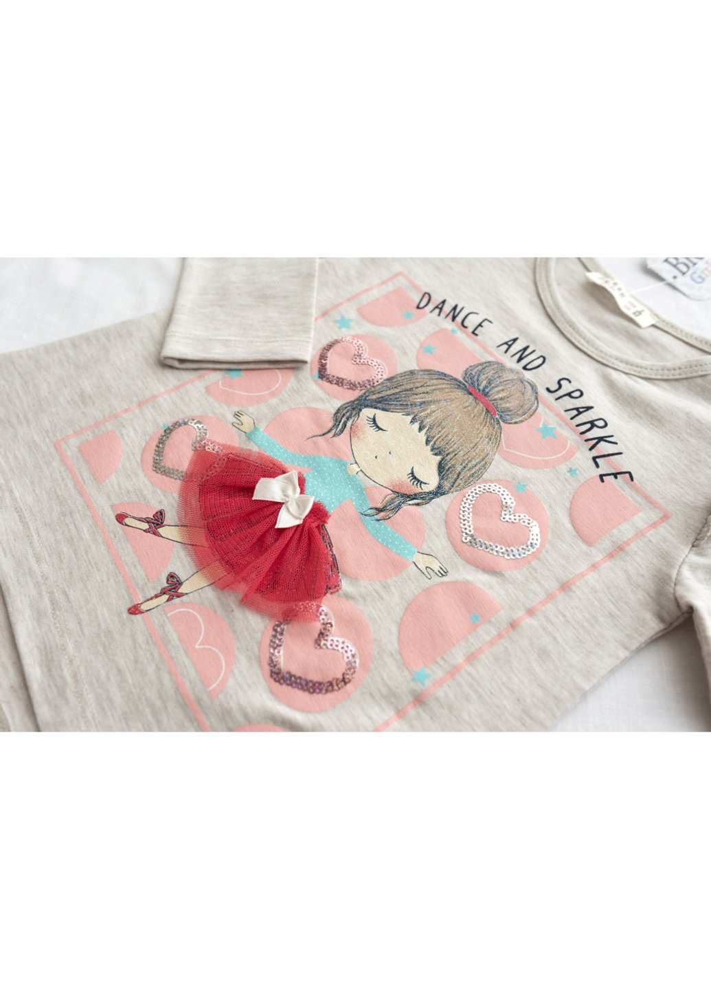 Комбінований демісезонний набір дитячого одягу dance and sparkle (16398-92g-red) Breeze