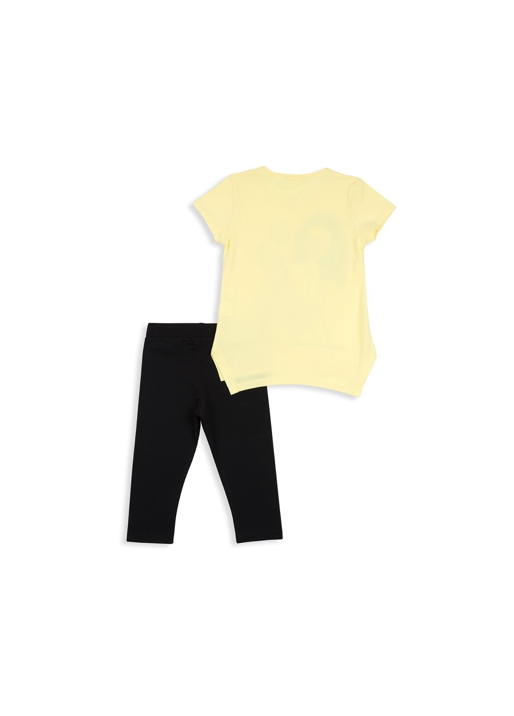 Комбинированный летний набор детской одежды с девочкой (12087-128g-yellow) Breeze