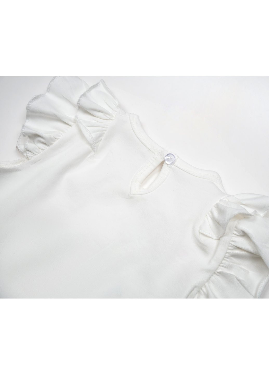 Комбінований літній набір дитячого одягу з балеринкою (13730-92g-cream) Breeze