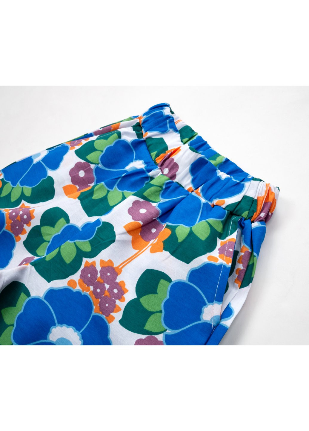 Комбинированный летний набор детской одежды с палаццо (cl0134032-cl0154007-116g-blue) Cloise