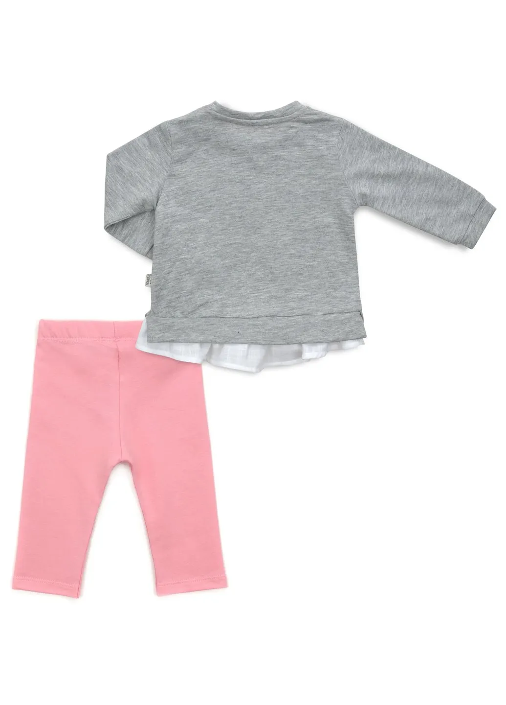 Комбінований демісезонний набір дитячого одягу "love is where mum is" (2623-86g-pink) Tongs