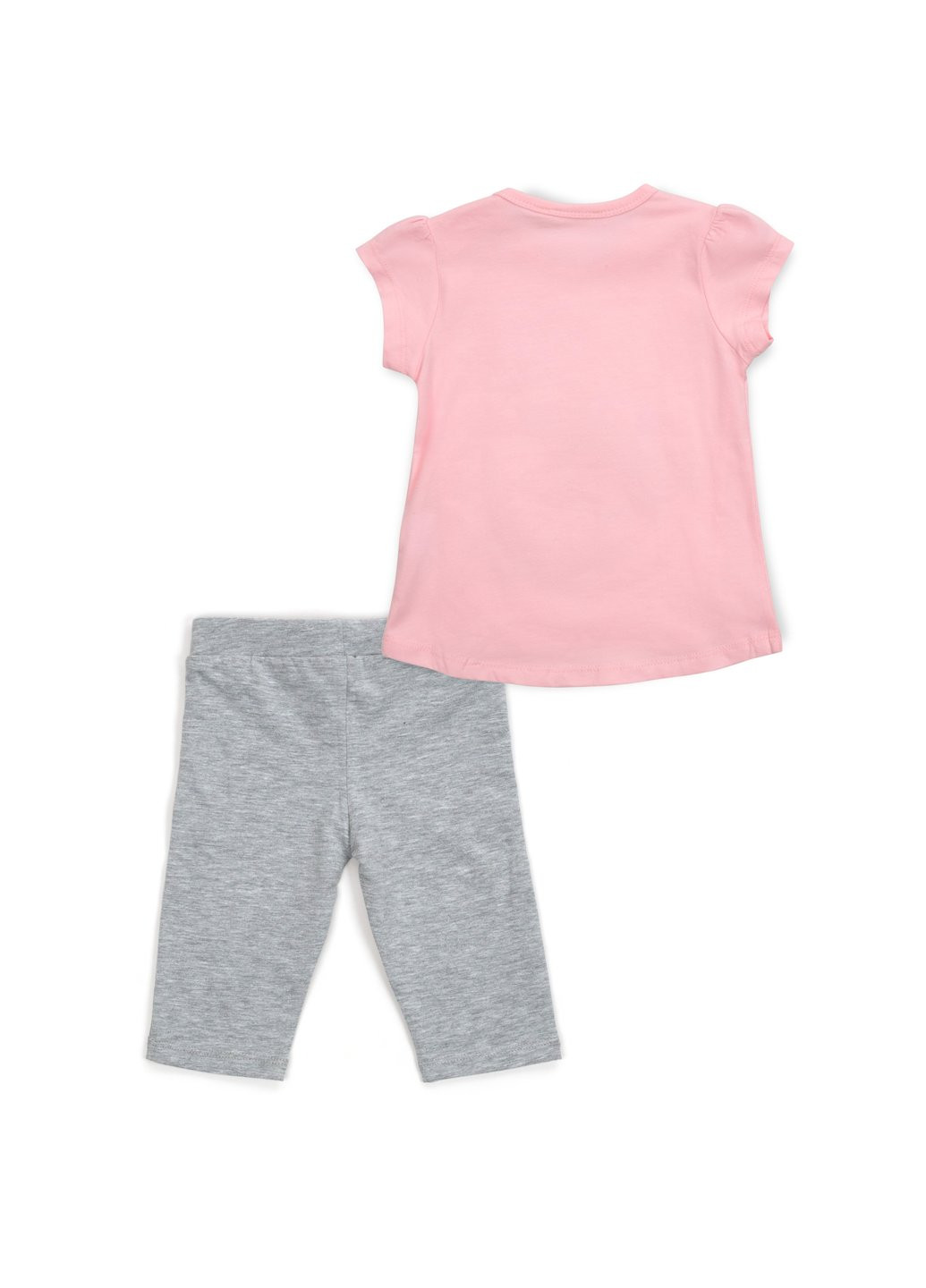 Комбінований літній набір дитячого одягу зі слоником (13376-92g-pink) Breeze