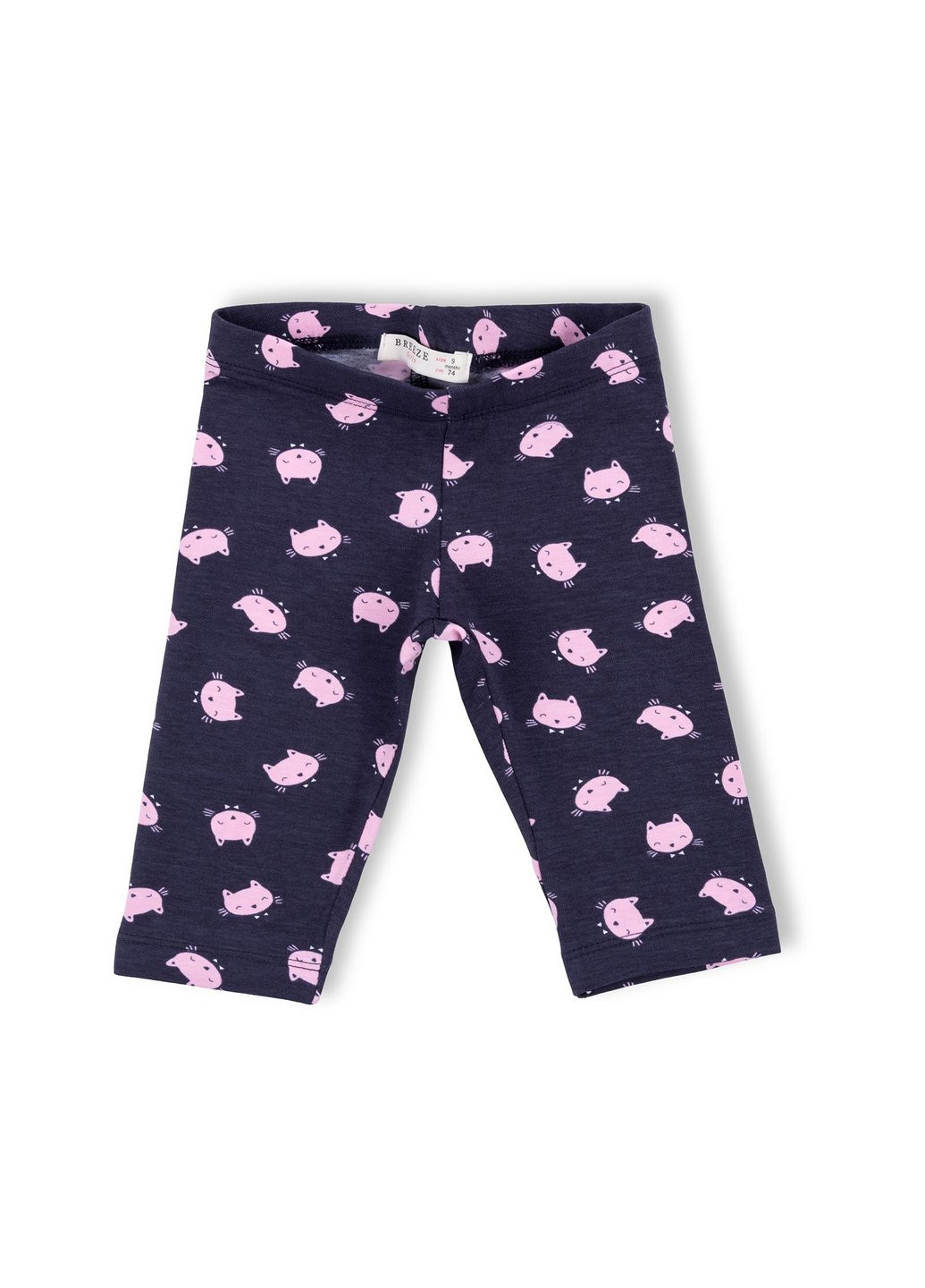 Комбинированный летний набор детской одежды с котиками (7493-86g-pink) Breeze