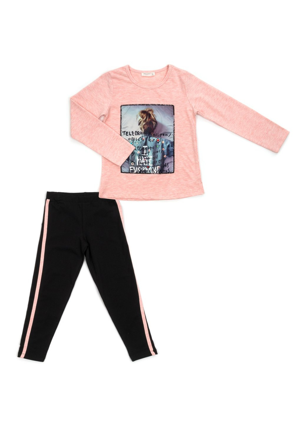 Комбинированный демисезонный набор детской одежды "i have everyone" (14088-128g-peach) Breeze