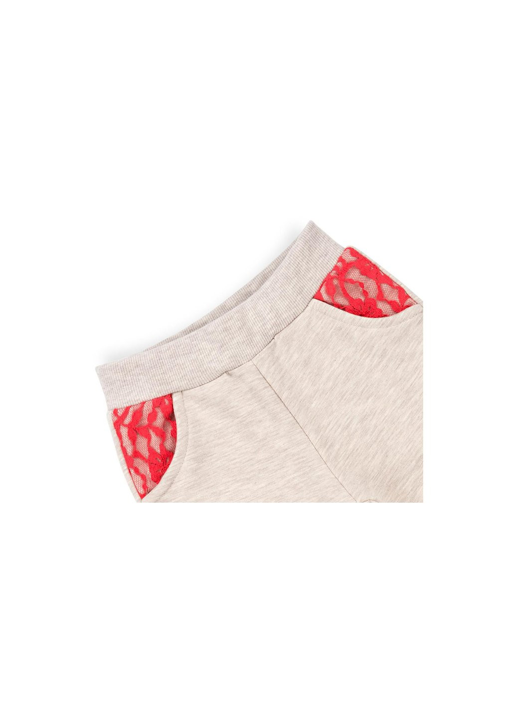 Комбинированный демисезонный набор детской одежды с кружевными вставками (10072-104b-beige) Breeze