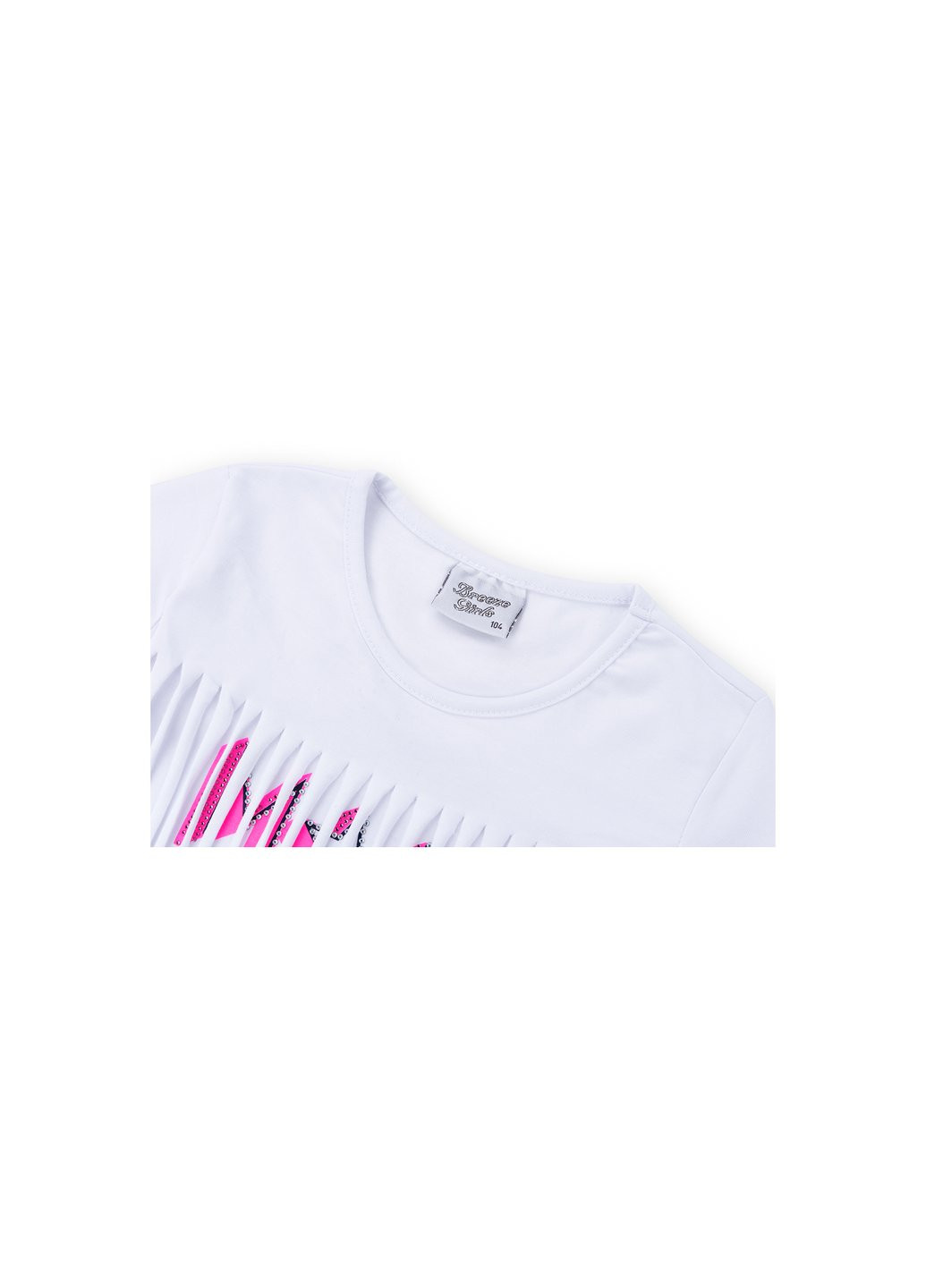 Комбинированный летний набор детской одежды футболка со звездочками с шортами (9036-98g-white) Breeze