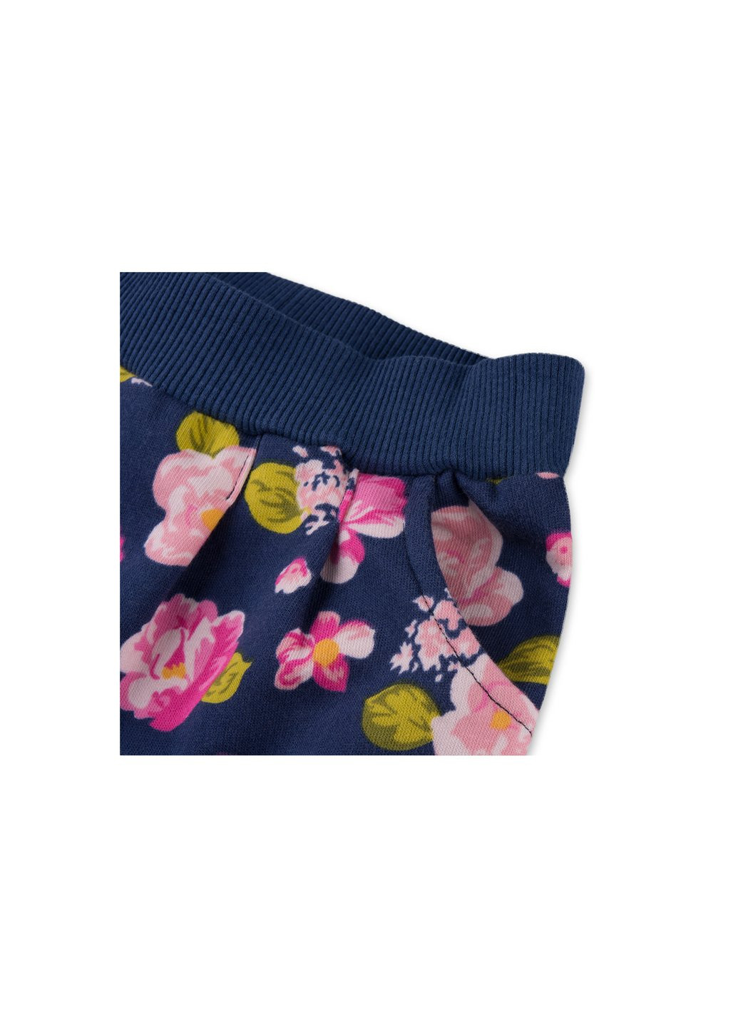 Комбінований демісезонний набір дитячого одягу з дівчинкою та штанцями в квіточку (8075-92/g-pink) Breeze