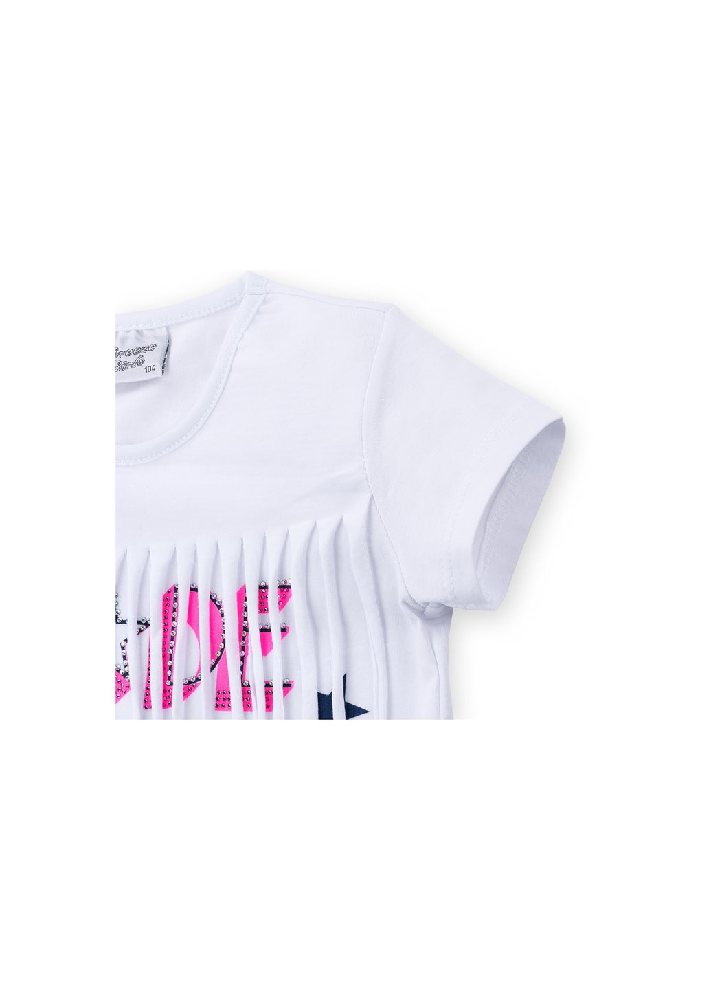 Комбінований літній набір дитячого одягу футболка із зірочками із шортами (9036-116g-white) Breeze