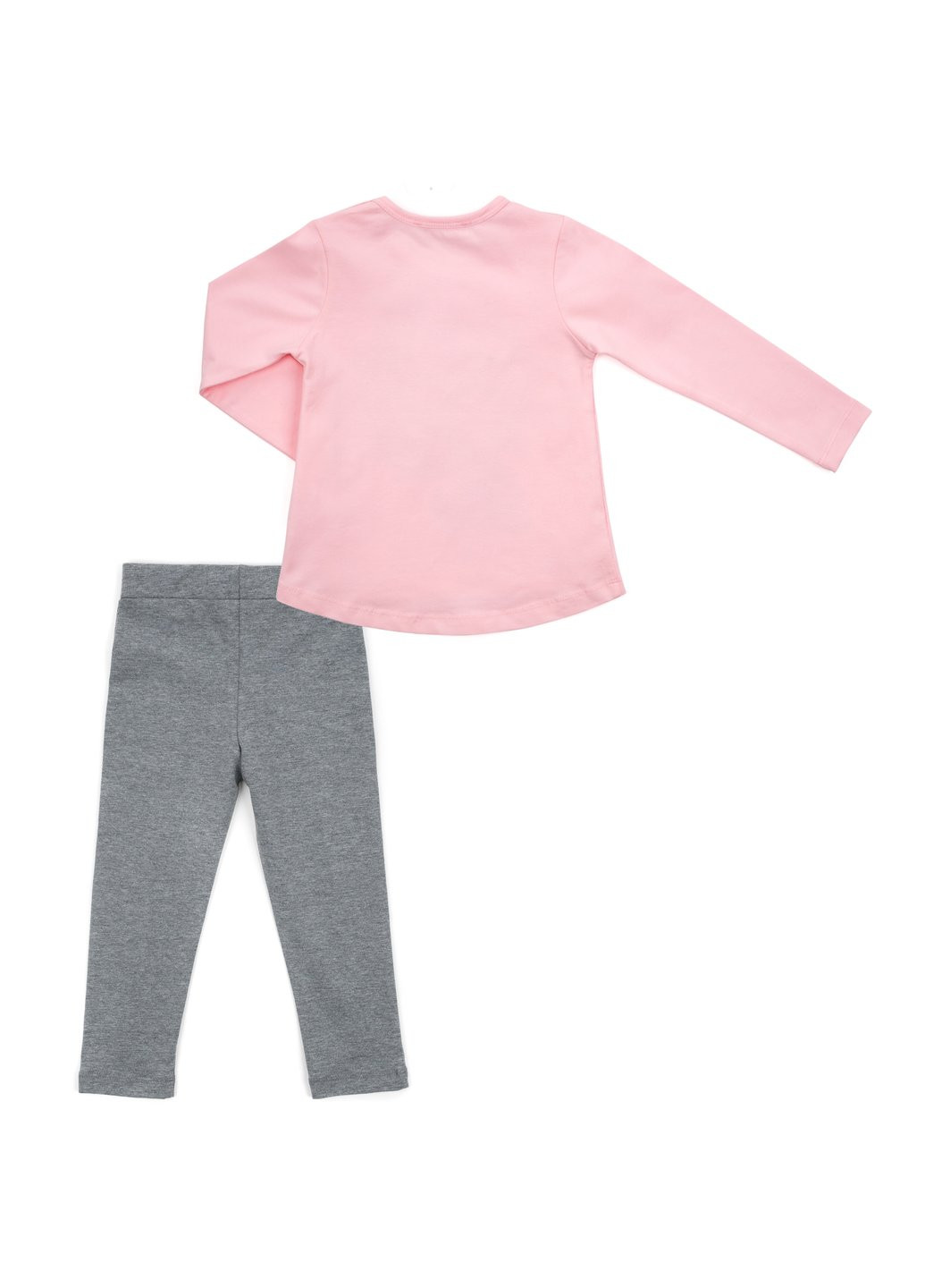 Комбинированный демисезонный набор детской одежды с девочкой с букетом (13258-104g-pink) Breeze