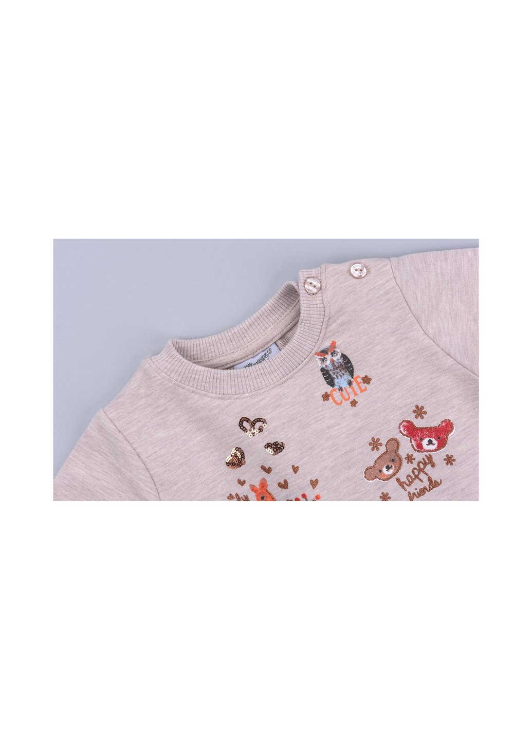 Комбінований демісезонний набір дитячого одягу з лісовими звірятами (9400-80g-red) Breeze