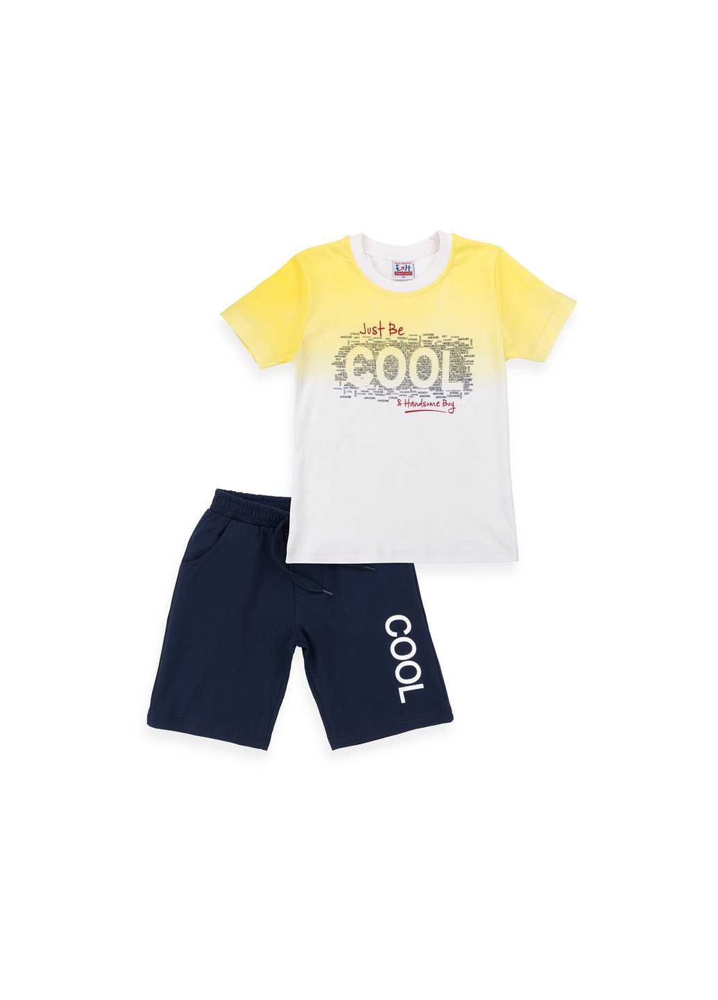 Жовтий літній набір дитячого одягу футболка "cool" із шортами (8867-98b-yellow) Breeze