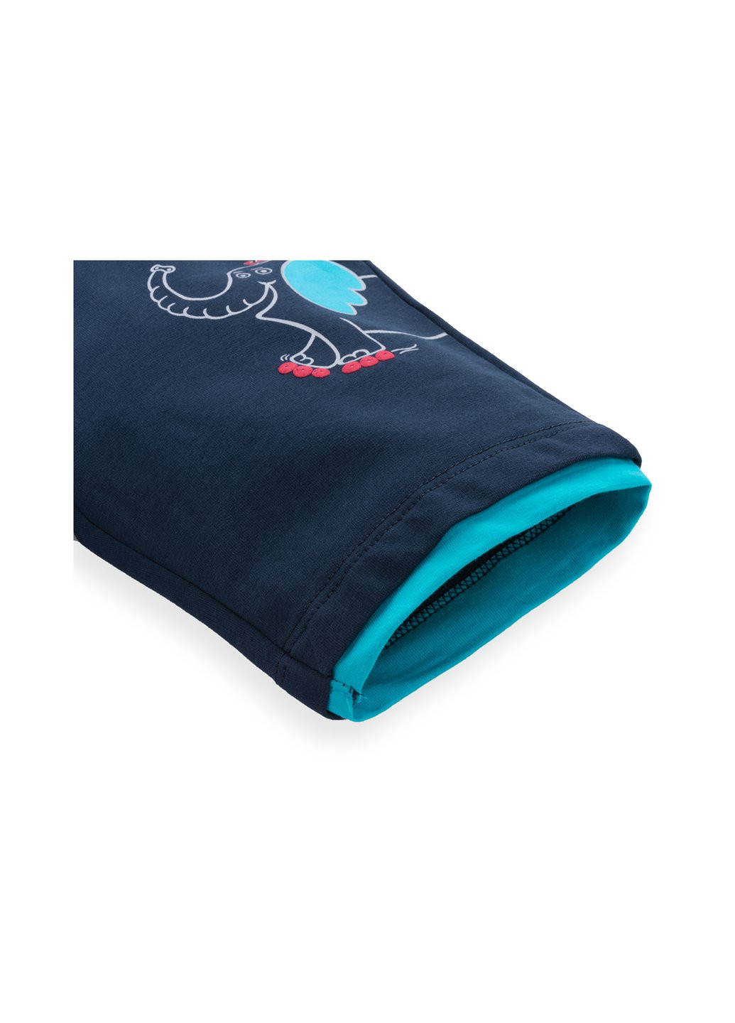 Блакитний літній набір дитячого одягу зі слоником (6199-86b-blue) Breeze