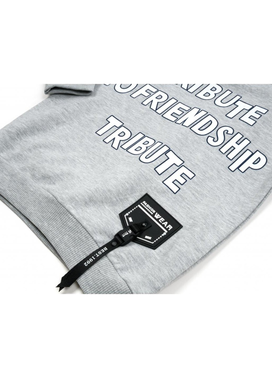 Серый демисезонный набор детской одежды "friendship" (14775-128b-gray) Breeze