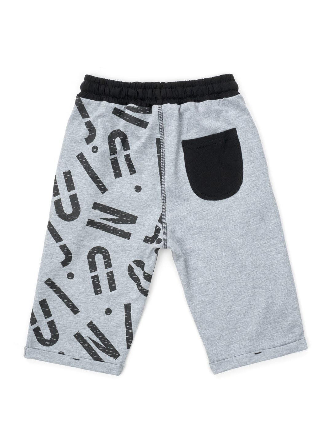 Серый летний набор детской одежды с шортами (4118-158b-gray) Breeze