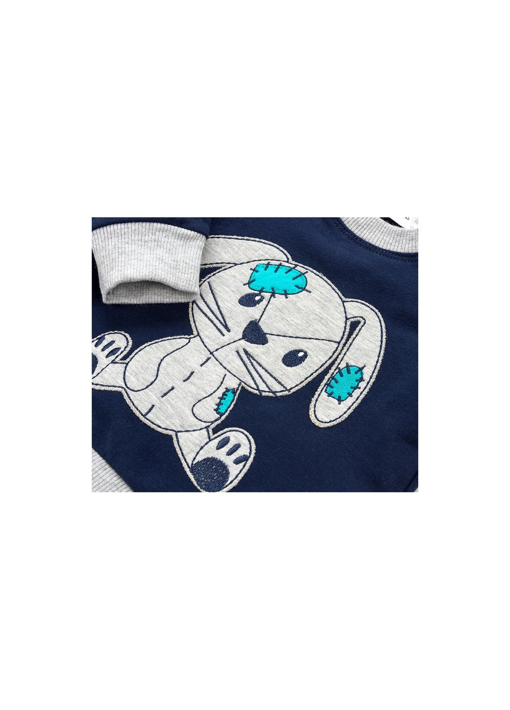 Голубой демисезонный набор детской одежды с зайцем (9513-92b-blue) Breeze