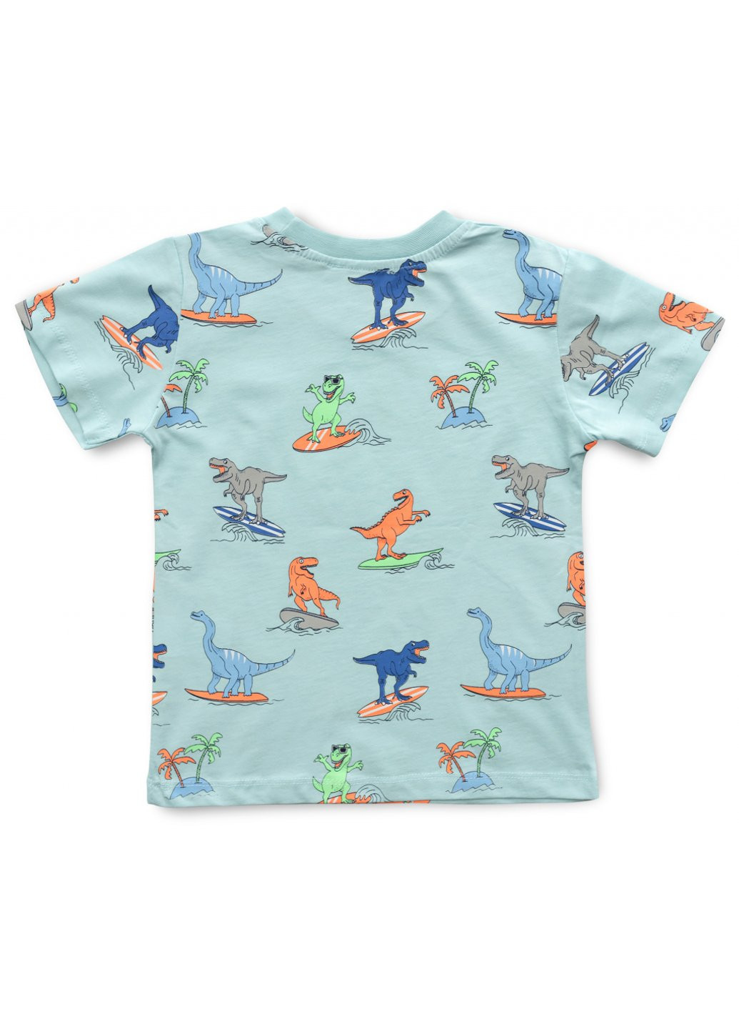 Голубой демисезонный набор детской одежды с динозаврами (16404-116b-blue) Breeze